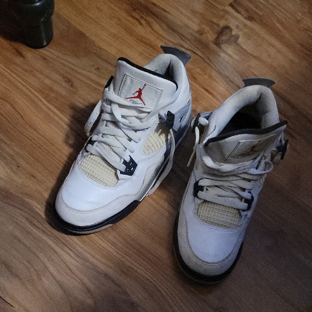 Jordan Men's White and Black Sneakers